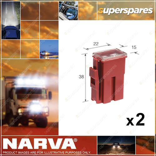 Narva Female Fuse Link Plug In with Lock 75 Amp 53375BL 2 x Blister Pack of 1