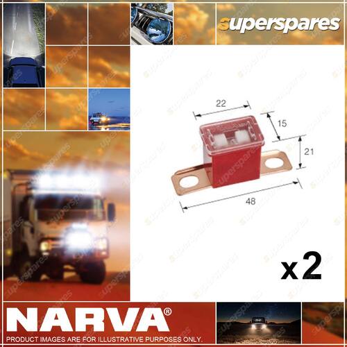 Narva L-Type Short Tab Fuse Link - 48mm 120 Amp 53392BL 2 x Blister Pack of 1