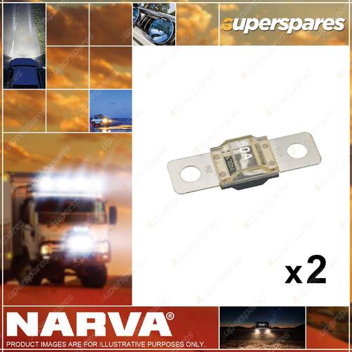 Narva 60 Amp ANS Type Fuse Bolt-on Fuse 53808BL 2 x Blister Pack of 1