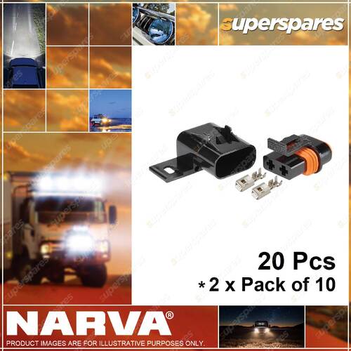 Narva Waterproof Standard ATS Blade Fuse Holder 54407-10 2 x Pack of 10