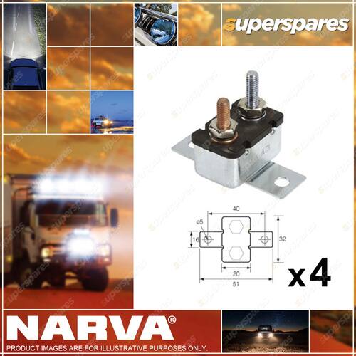 Narva 15 Amp Automatic Resetting Circuit Breaker 4 x Blister Pack of 1
