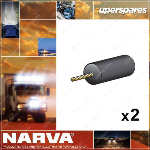 2 x Narva 16A 7mm Copper Core High Tension Cable Lead - 30 Meters Length
