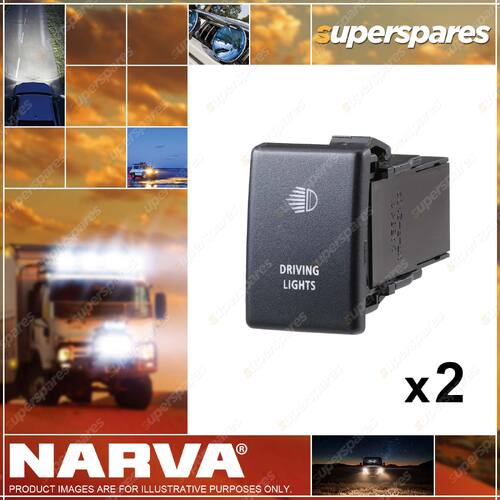 2 x Narva OE Style Driving Light Switches for Holden Colorado 2013-2016