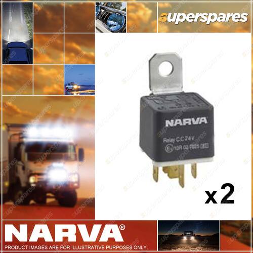 Narva 24V Change Over Relay 5 Pin 30 / 20 Amp 68056BL 2 x Blister Pack of 1