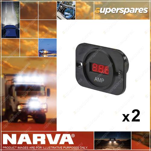 Narva 12 / 24 Volt Dc LED Amp Meter Blister Pack 81136BL 2 x Blister Pack of 1