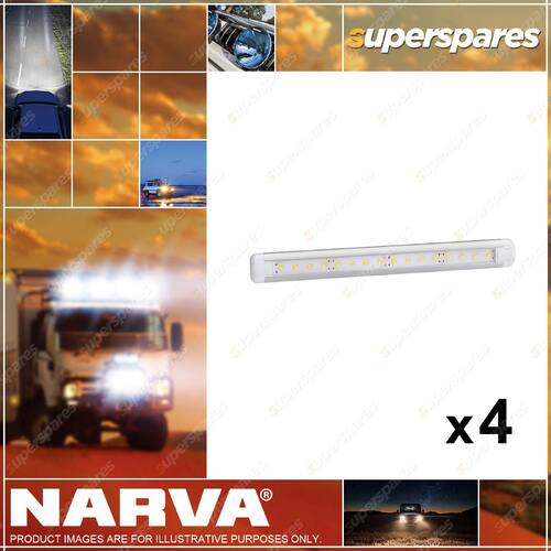 4 x Narva 306 x 33mm High Powered Colour L.E.D Strip Lamp 12V 87542-12