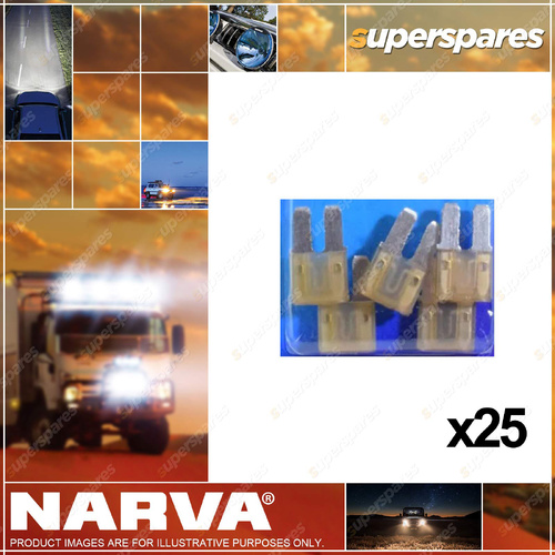 Narva 7.5 Amp 15 X 9mm Brown Colour Micro 2 Blade Fuse - Box Pack of 25