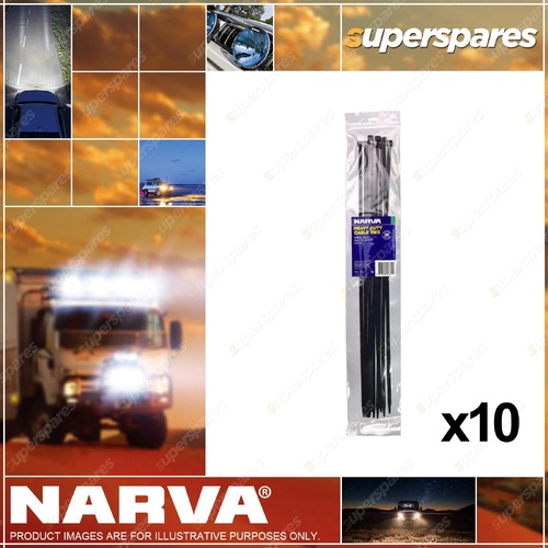 Narva Brand Heavy Duty nylon Cable Ties 7.6 X 541mm 21" - Pack of 10