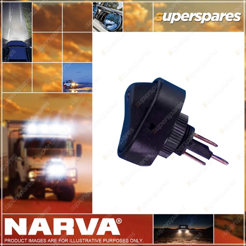 Narva 30 Amp Spst 12V Off / On Rocker Switch with Red LED Accessory