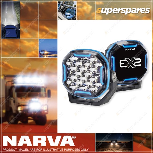Narva 7" 7 inch EX2-R Driving Lamp Pair LED Driving Light Kit SUV 4WD Offroad