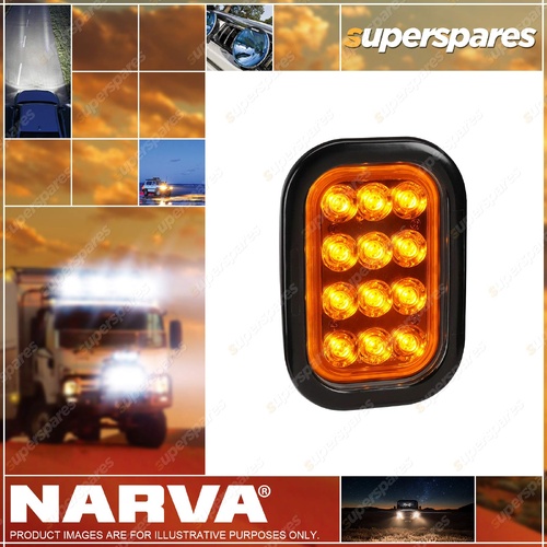 Narva 9-33V LED Model45 Clear Lens Rear Direction Indicator Lamp Amber Light