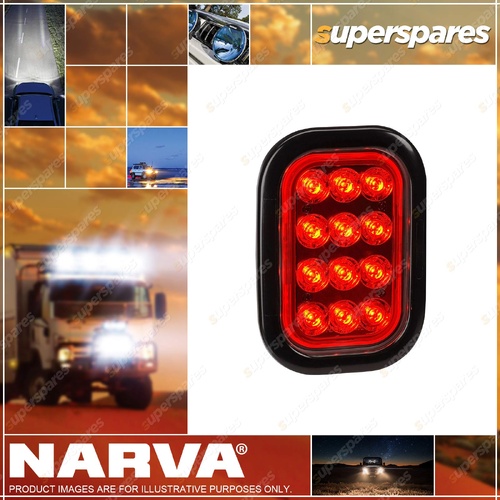 Narva 9-33V LED Model 45 Clear Lens L.E.D Stop Tail Lamp - Red Colour