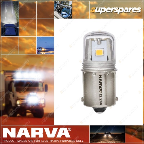 Narva 12 / 24V BA15S R5W LED Globes interior LED globes - Blister pack of 2