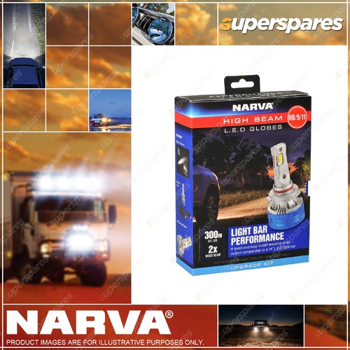Narva H8 / 9 / 11 12 / 24V High Beam Gen III High Beam LED Performance Globe Kit