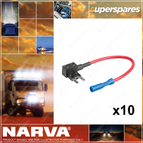 Narva Brand ADD-A-CIRCUIT Twin Mini Blade Fuse holder - Box Pack of 10