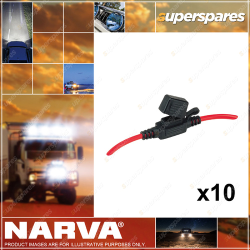Narva Brand In-Line Mini Blade Fuse holder 30Amp - Box Pack of 10