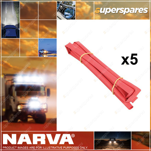 Narva 5M X 12.7mm Red Heat Shrink Tubing Electrical Cable Wire Sleeve