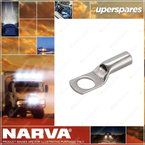 Narva Straight Barrel Cable Lugs 16mm 2 10mm Stud - Blister Pack of 2