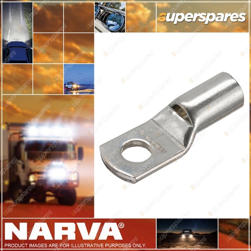 Narva Straight Barrel Cable Lugs 70mm 2 8mm Stud - Blister Pack of 2