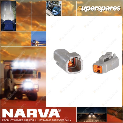 Narva 4 Way DTM Deutsch Connector Kit (Blister pair - male & female)
