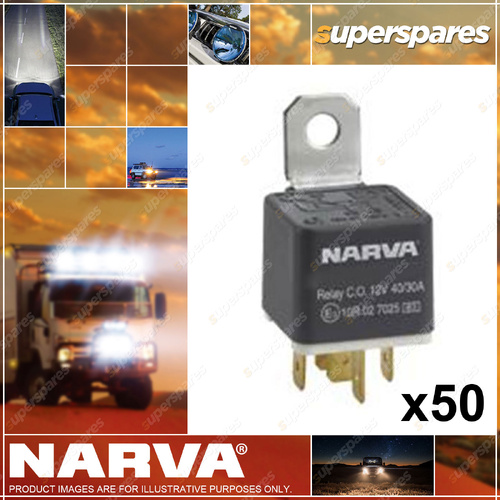 Narva CHANGE-OVER Relay with Diode 12 Volt 5 Pin 40 / 30A Bulk 50