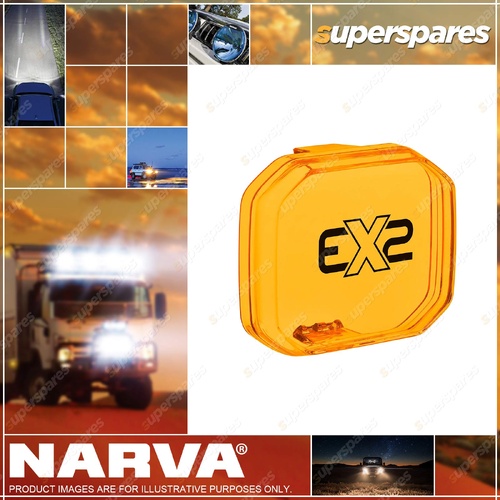 Narva Amber Lens Cover to suit 3" Double Row EX2 EX2R Light Bar Lighting