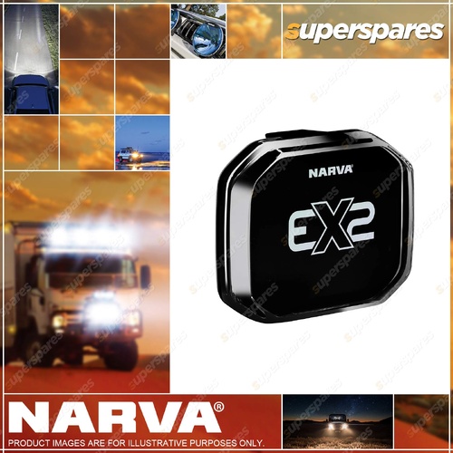 Narva Black Lens Cover to suit 3" Double Row EX2 EX2R Light Bar Lighting