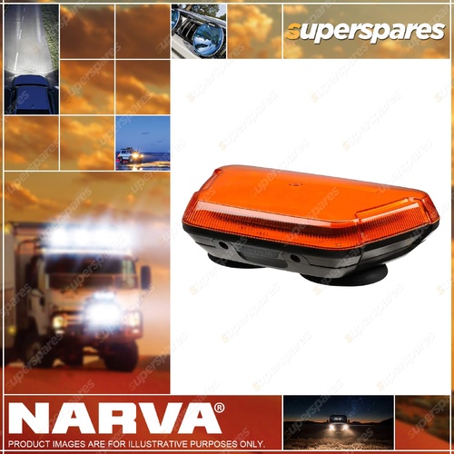 Narva 10-80V Aerotech LED Mini Light Box (Amber Lens) Magnetic Base