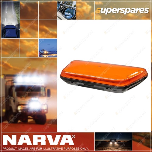 Narva 10-80V Aerotech LED Low Profile Light Box (Amber Lens) Permanent Mount