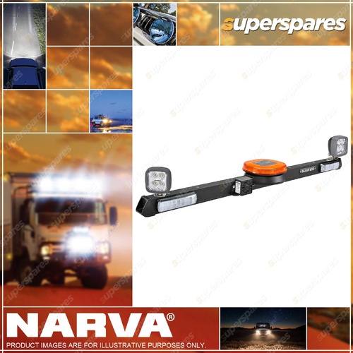 Narva 12 / 24V Micro Aeromax Utility Bar 1200mm With 72449 Pair Work Lamps