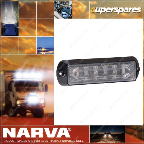 Narva 12 / 24V High Powered 6 LED With Light - Red / Blue Warning Light