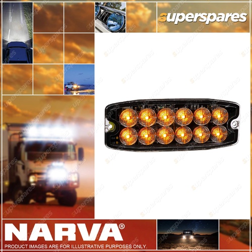 Narva 12 / 24V Super Slim Double Row LED Self Contained Warning Light