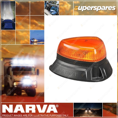 Narva Brand 10 - 33V Aerotech Low Profile Amber LED Strobe Flange