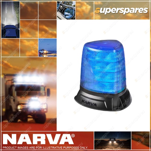 Narva 10 - 33V "Aerotech" Heavy Duty Tall Blue LED Strobe - Flange
