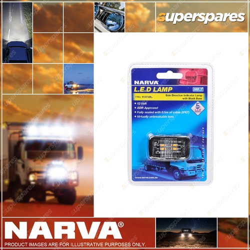 Narva 12V Side Direction Indicator Amber Seald with Cable - Blister Pack of 1