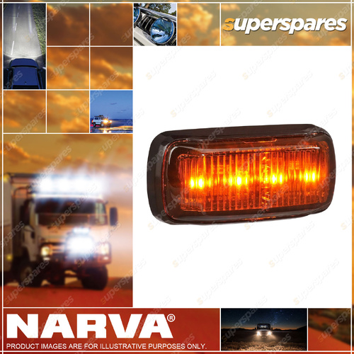 Narva LED Front End Outline Marker Side Indicator Amber W/ Black Base 0.5M Cable