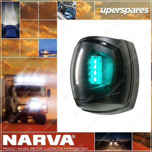 Narva 9-33V 2 Nautical Mile LED Starboard Lamp With Clear Lens White