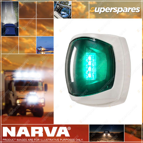 Narva 9-33V 2 Nautical Mile LED Starboard Lamp With Clear Lens - Marine Lighting