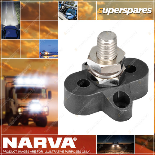 1 x Narva Negative Single Stud Distribution Post Electrical Terminal - M10