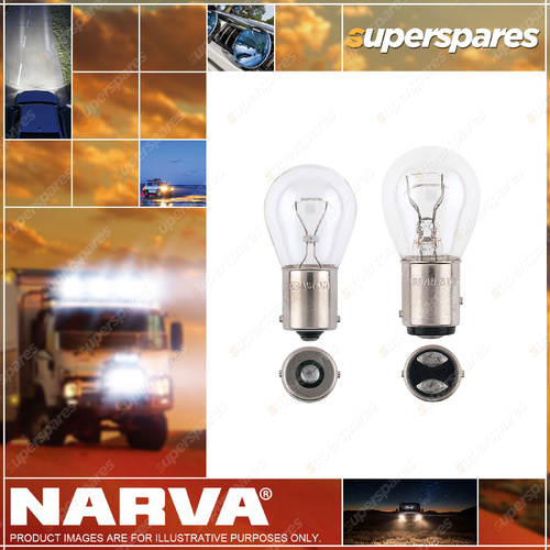 Narva Stop Tail & Indicator Globes 24V 21W 5W S-25mm 2 Boxes of 10
