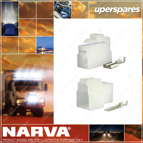Narva 3 Way Male & Female Quick Connector Housings with Terminals 2 Packs of 10
