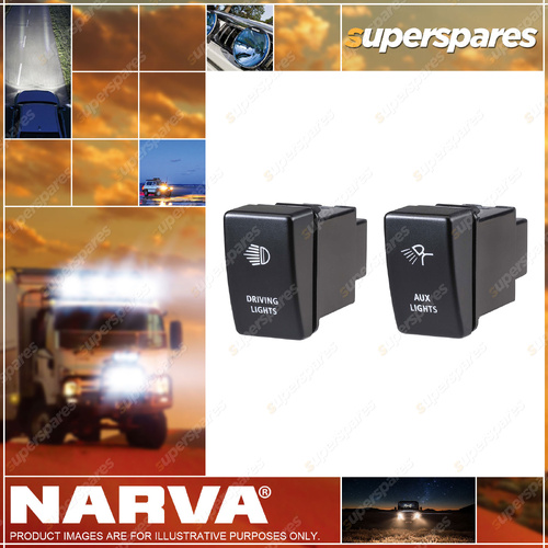 Narva OE Style Driving Light Switch Aux Light Switch for Holden Colourado Rodeo