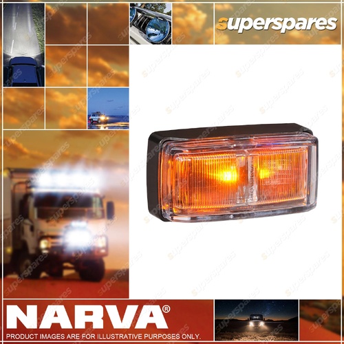 Narva LED Side Directional Indicator Amber w/ Black Base Clear Lens & 2.5m Cable