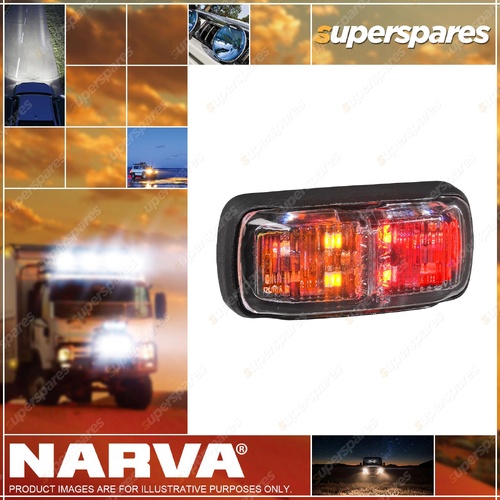 Narva 10-33V LED Side Marker Lamp Light - Red/Amber with 0.5m Cable