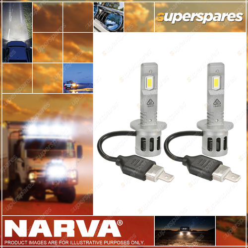 Narva H1 Surefit Gen II LED Globes - 5000LM Output IP65 Rated Pack of 2