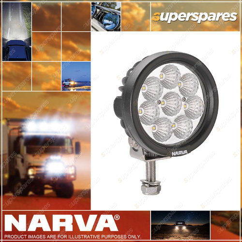 Narva 8 x 3W LED Work Lamp - Round Flood Beam High Powered White Light