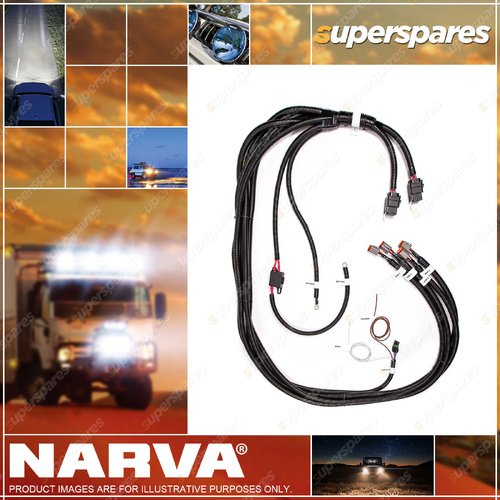 Narva 12 Volt Heavy-Duty Wiring Harness - Easy Installation of 2 or 4 Lamps