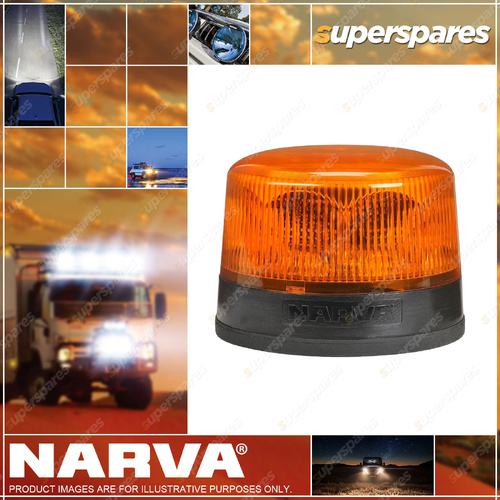 Narva 9-33V Short Profile Eurotech II LED Strobe/Rotator Amber Magnetic Base