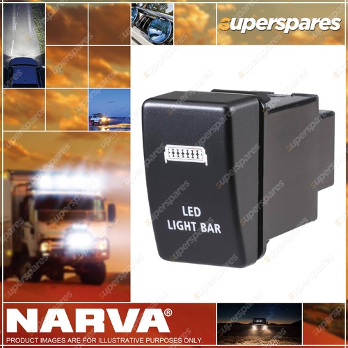 Narva 12V Off/On LED Light Bar Sealed Push Switch for Isuzu D-Max 2009-2012