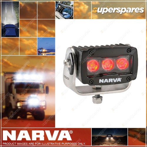Narva Tremor 3 LED Heavy-Duty Drift Strobe Projects Light - Colour Red